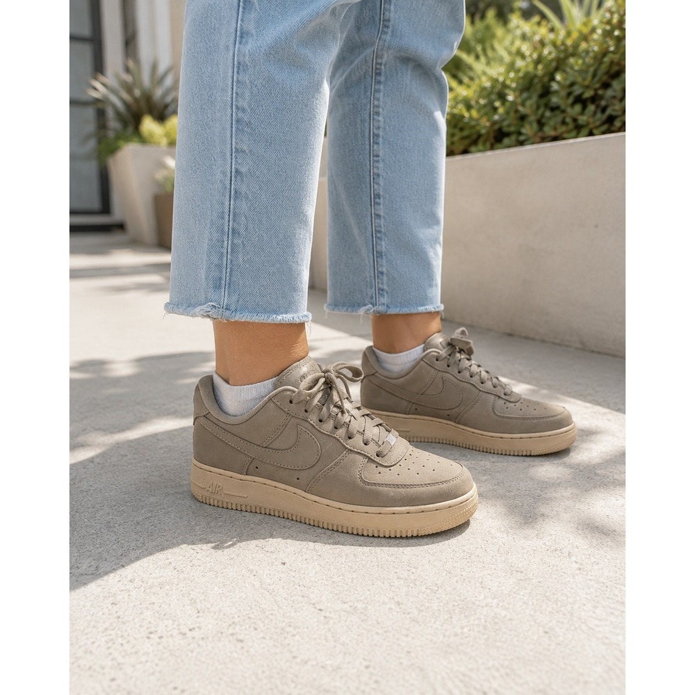 Nike Air Force 1 Premium Wolf Grey Summit White Women 6.5 DR9503-001 Minimalist
